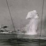 HMS Indomitable under attack.- 12th August 1942