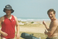Sven and Wilky apres surf