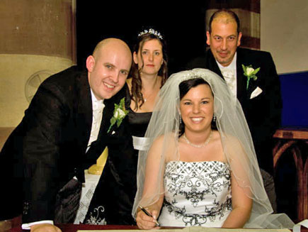 Signing the register