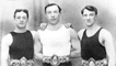 Tom Thomas, Jim Driscoll a Freddie Welsh yn eu Gwregysau Londsdale