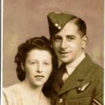 Mum and Dad, July 1944, a month after Dad was promoted to Sergeant