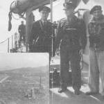 Admiral Ramsey, General Eisenhower and General Montgomery and at bottom left Hiroshima the devastation was enormous