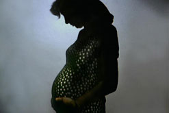 A pregnant woman