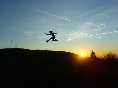 Silhouette jump