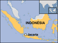 Mapa da Indonésia