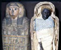 The Egyptian mummy Takabuti and her case
