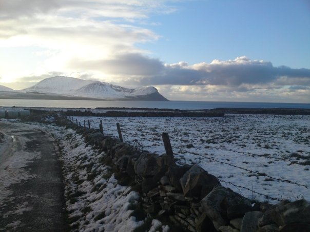 Th Scottish island of Hoy at Christmas time