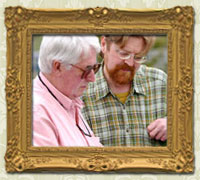 Gareth Gwenlan and Boyd Clack working on High Hopes