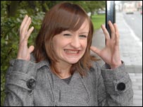 Jennifer Bartram looking angry