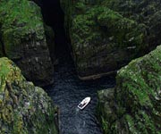 Aerial picture of the island