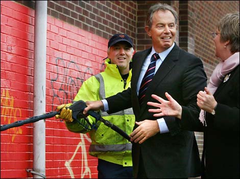 PM Tony Blair in Swindon