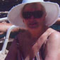 Hilary on the beach in Barbados