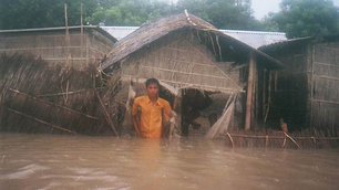Flooded house, Bangladesh