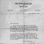 Letter to George Roxburgh