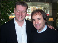 BBC Wiltshire's Graham Rogers and Chris De Burgh