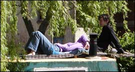 Lazing on a narrowboat