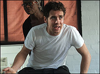 Jimmy Grimes and Milly Jupp in rehearsal 