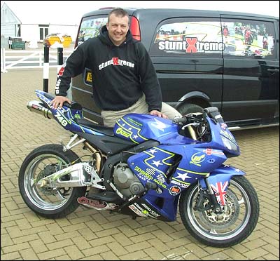 Ashley Mark with Honda CBR 600 RR