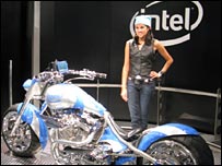 Motorbike and model Natasha