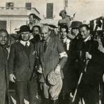 Mirano partizans in front of a white scout car, 2nd May 1945. I think the man in the scout car on the right is a Scot.