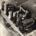 One of the superhets we made to my designs out of spare parts, for the YMCA, canteens etc.,Very advanced and powerful for their time and a revelation to the Germans, who were only allowed weak state-designed radios unable to receive foreign broadcasts.