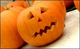 pumpkin faces.