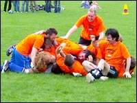 Team celebrate