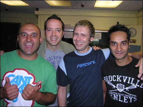 Daniel Garrett and three of Captain Mandate