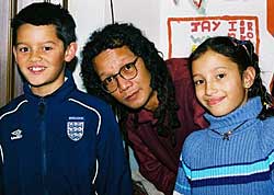 Abdullah Mufa, and his children Jez & Lani