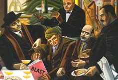 detail: Eiffel, by William Roberts, at the Hatton Gallery 