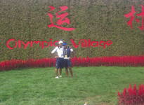 Jeanette Kwakye and Marilyn Okoro in the Olympic Village in Beijing