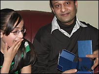 Shahid with his daughter 