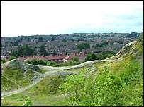 View of Dudley from the Reef Mound