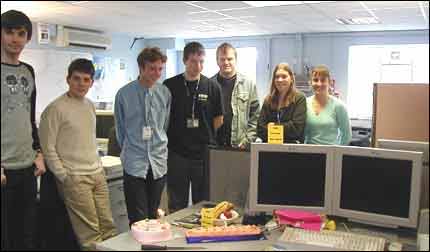 BBCT's first birthday party, April 2002