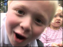 Dylan with his sister Ellie