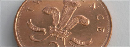A two pence piece