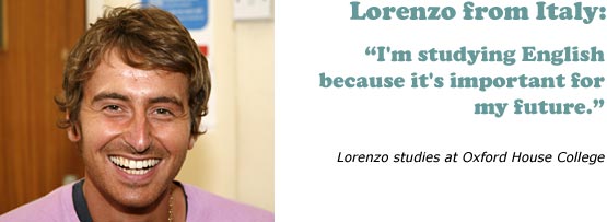 Grammar challenger Lorenzo from Italy