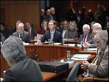 Packed council chamber in Weston-super-Mare