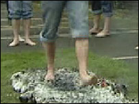 Fire walking