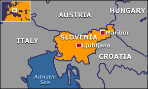 Map of Slovenia