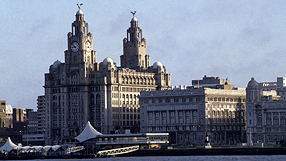 The Liver building in Liverpool