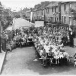 VE Day street party, Eden Road, Beckenham, Kent. 1945
