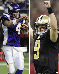 Brett Favre and Drew Brees