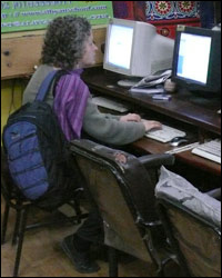 Internauta en El Cairo