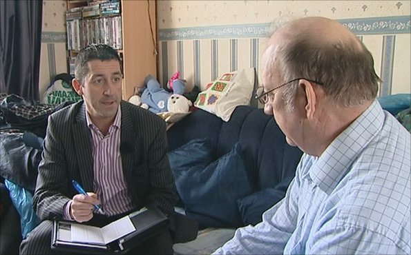 Financial adviser and client