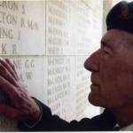 Richard Clark's brother Harry visiting his memorial