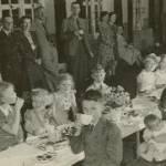 Victory Tea Party at the Drill Hall, Ewell Court, Surrey - 1945