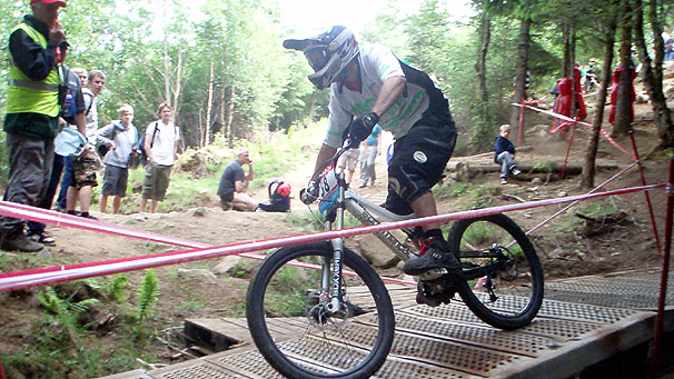 Rider in Fort William MTB World Cup