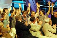 Croesawu Cymry'r Wladfa yng Nghasnewydd 2004