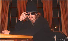 Johnny Depp in the BBC Berkshire canteen